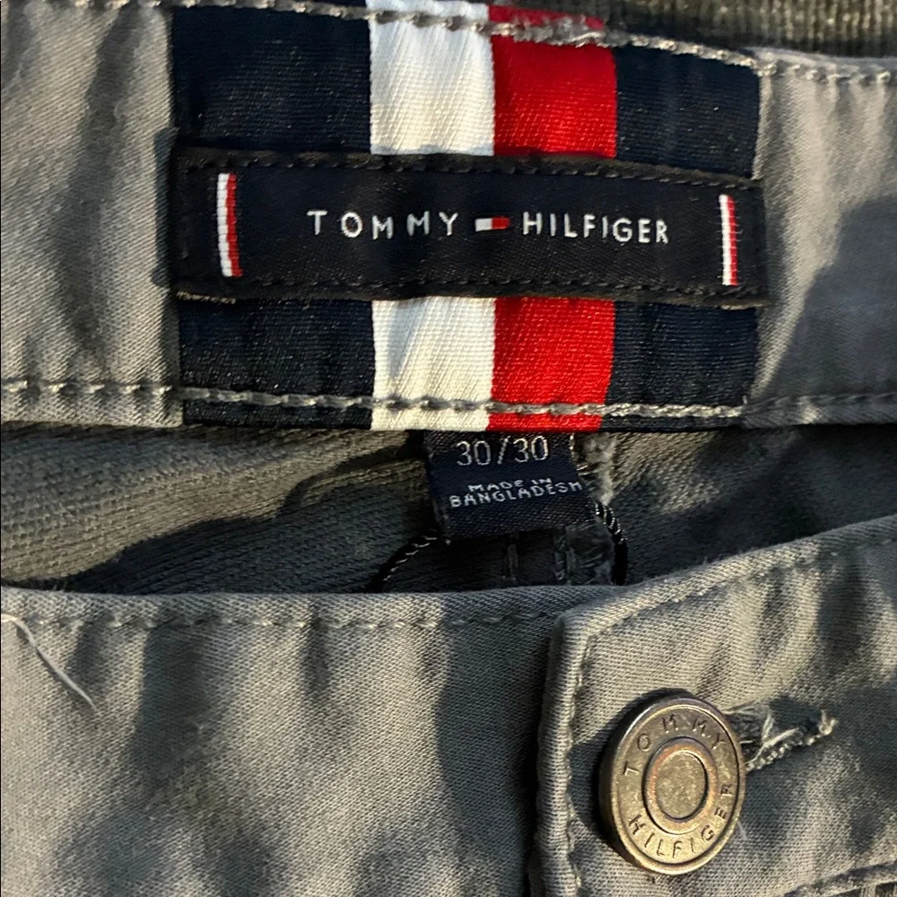 Boys Tommy Hilfiger Gray Pants with Logo